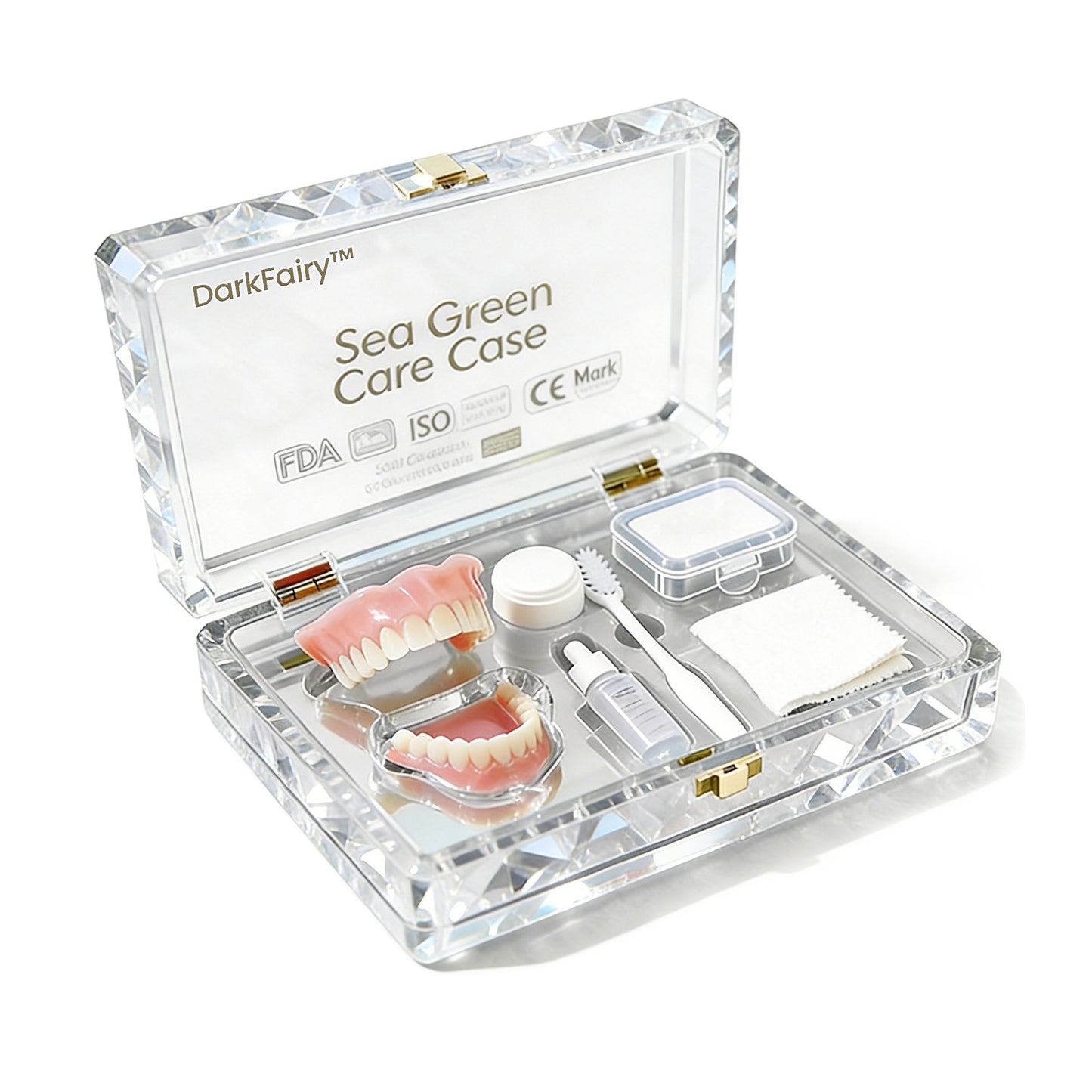 -Ends Today: 75% OFF! ⏰DarkFairy™ Medical Full Denture with Strong Suctiond Custom-Fit Full Functional Dentures🦷