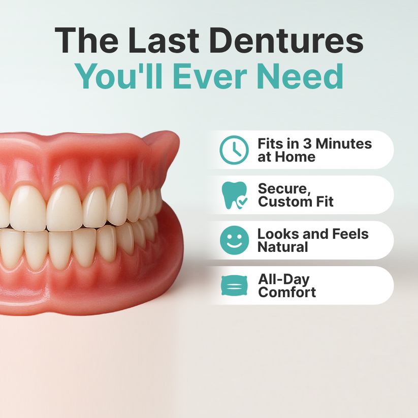 -👑2026 Hot Sale Ends Today: 70% OFF!  Custom Custom-Fit Full Functional DenturesMake you more confident – Made in the USA