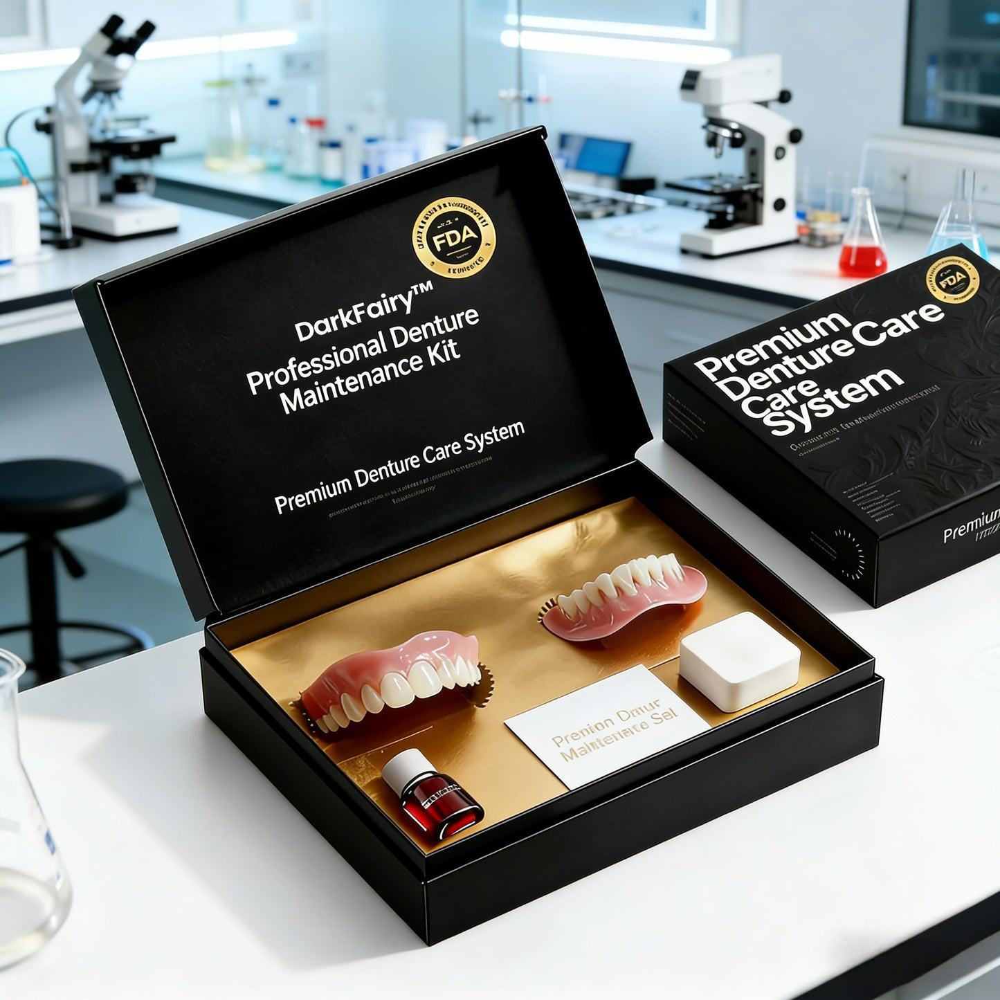 🔥🔥🔥Ends Today: 70% OFF!🦷DarkFairy™ Custom-Fit Full Functional Dentures Make you more confident