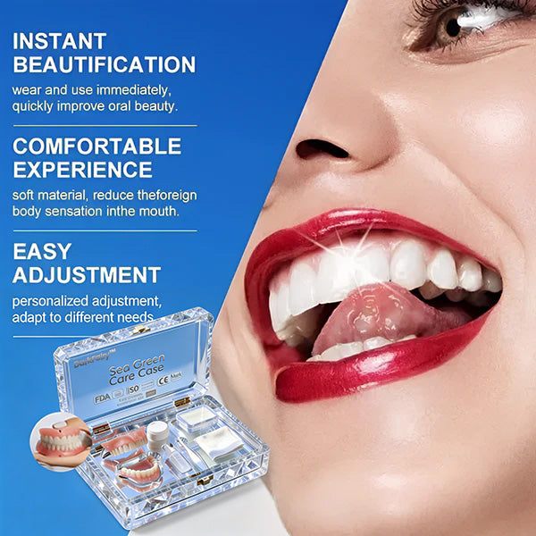 -Ends Today: 75% OFF! ⏰DarkFairy™ Medical Full Denture with Strong Suctiond Custom-Fit Full Functional Dentures🦷