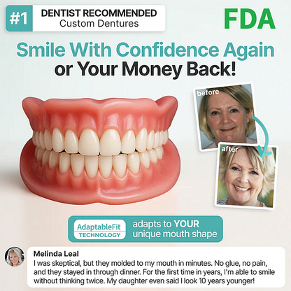 -🌎Ends Today: 70% OFF! ⏰ Medical Full Denture with Strong Suctiond