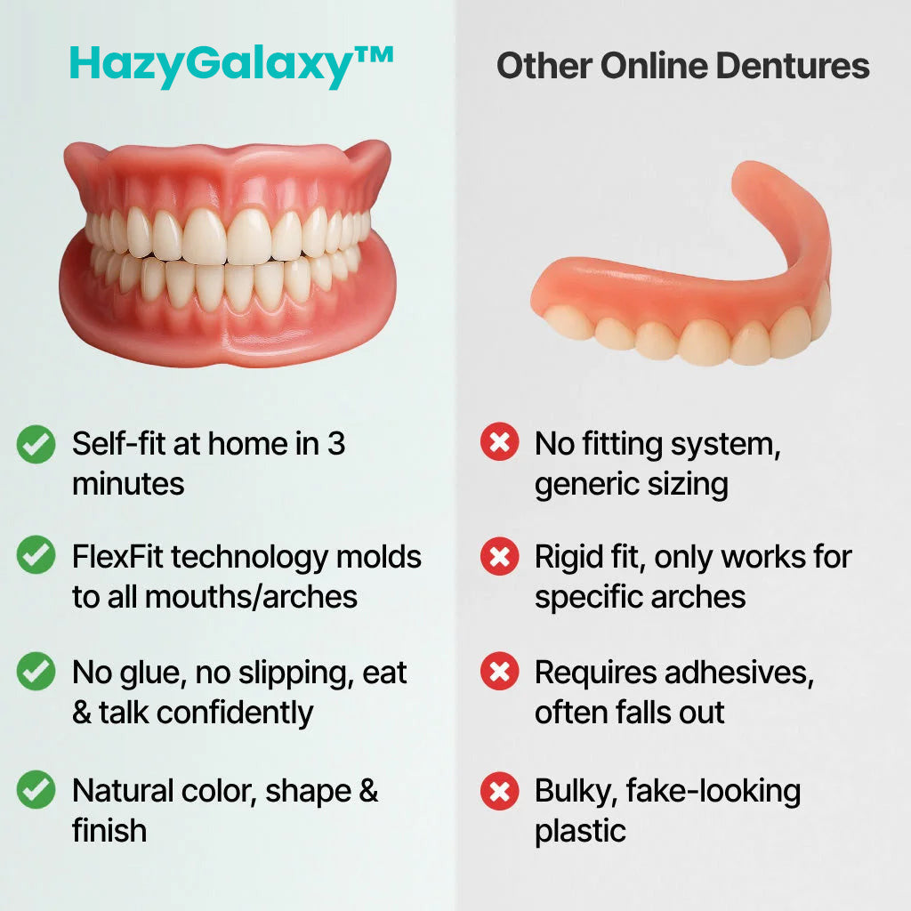 -🦷 HazyGalaxy™ Custom-Fit Dentures ⏰ ENDS TODAY   70% OFF | Smile with Confidence