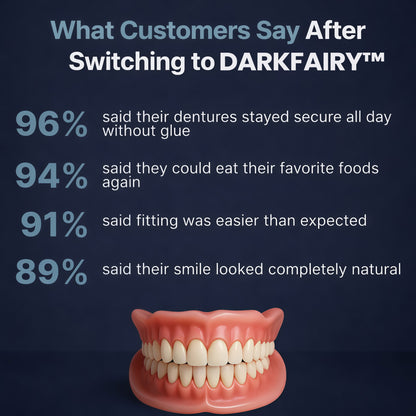 2026🏆✨LAST DAY SALE 70% OFF🔥 Newly upgraded second-generation DarkFairy™ complete dentures