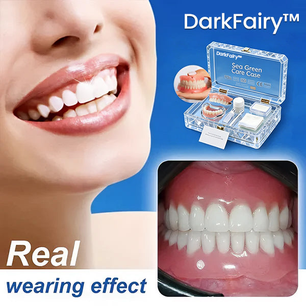 -Ends Today: 75% OFF! ⏰DarkFairy™ Medical Full Denture with Strong Suctiond Custom-Fit Full Functional Dentures🦷